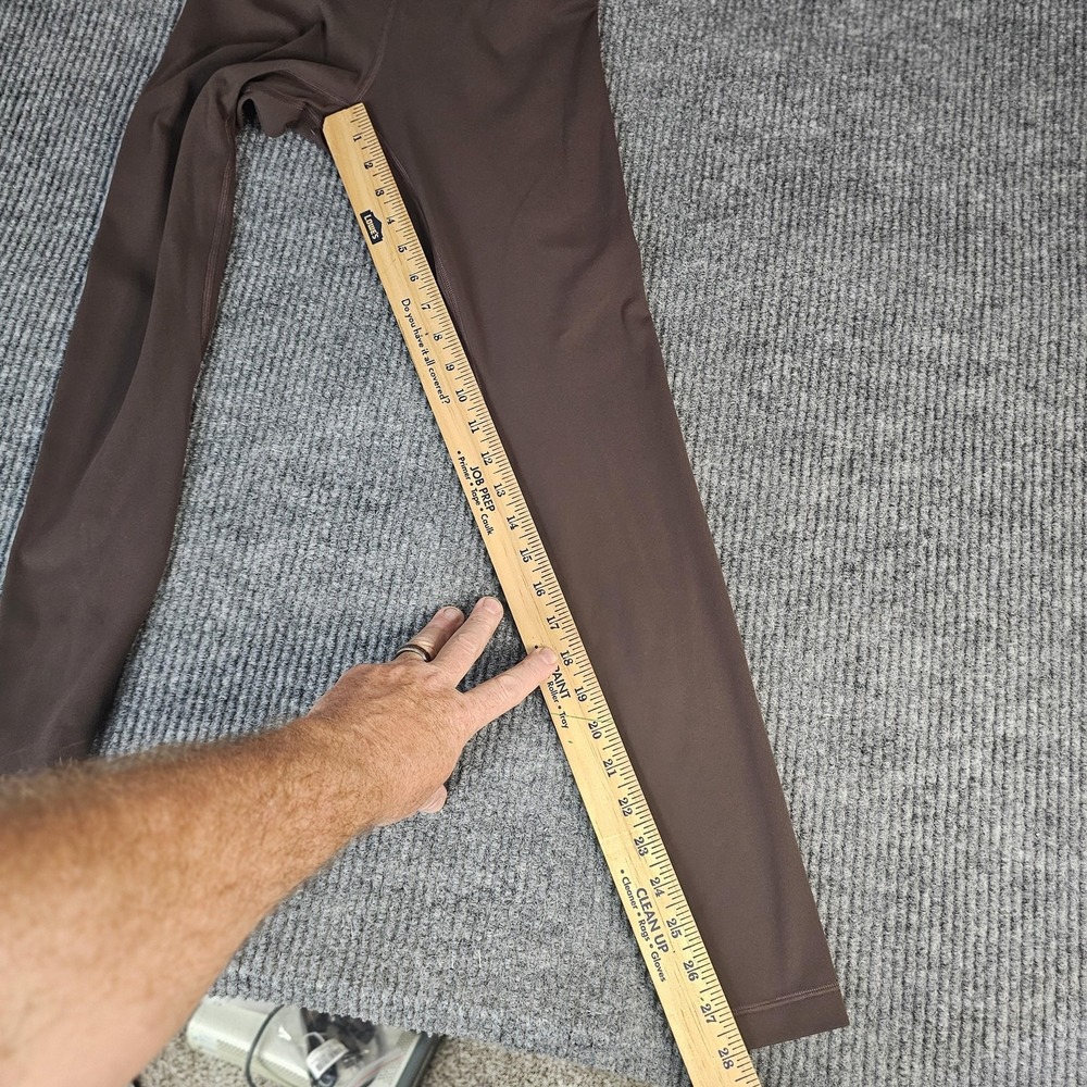 Lululemon Pants Womens 6 Brown High Rise Ankle Leggings Yoga Stretch Athletic - Picture 8 of 10